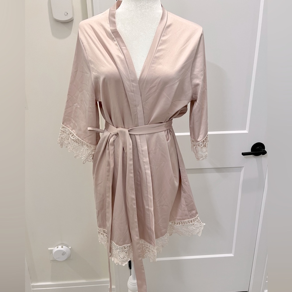 Blush Silk Robe